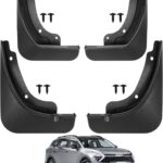 Peleus Upgraded Mud Flaps Mud Guards for KIA Sportage 2026 2025 2024 2023 (NOT FIT PHEV) Aerodynamic Mud Flaps Splash Guards Fenders for KIA Sportage Accessories Set of 4 Mudflaps No Drilling Required