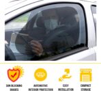 Zone Tech Side Window Cling On Sun Shades- 2-Pack Mesh Car Pop-Up Non Suction Cups Needed Sun-Shield - Image 3