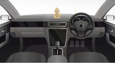 Ivory Ganesha Idol for Car Dashboard,Lord Ganpati Diwali Gifts, Home Decor, Office Desk, House Warming (IVORYMUKUT (Size: 3.5 x 2 inches) - Image 5