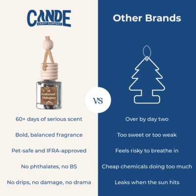 CE Craft Hanging Car Air Freshener – Fragrance Oil Diffuser with Essential Oils – Long-Lasting Aromatherapy Scents for Automobiles – 4 Pack, Masculine - Image 5