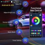 Underglow Kit, RGB-IC Under Car Lights With Dream Color Dancing Chasing, 213 Scene Modes, App and Remote Control, 5 Music Modes LED Lights for All Cars - Image 4