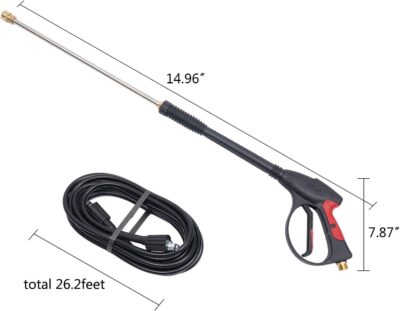 3000 PSI Pressure Washer Gun Power Washer Spray Gun Kit with Universal M22 Connector and 5 Quick Connect nozzles for Generac Briggs Craftsman - Image 3
