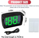 Car HUD GPS Digital Speedometer, Automotive MPH LED Large Font Head Up Display with USB Cable Plug & Play, Universal Vehicle Speed Meter for Golf Cart, Truck, SUV, Motorcycle(MP/H) - Image 2