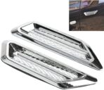 Modified car stickers Universal Car Air Chrome Side Vent Decor Sticker Accessories,1 Pair - Image 2