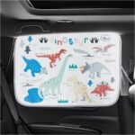 Car Window Shade for Baby, Magnetic Blackout Car Window Curtain, Cartoon Pattern Cars Side Window Sun Shade Cover for Sun/Heat/UV Rays Protection (Dinosaur)
