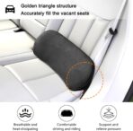 Car Lumbar Support Pillow, Memory Foam Vehicle Seat Lower Back Support Cushion for Back Pain Relief & Sciatica, Comfortable Auto Driver Seat Pad, Universal for Vehicles (Black) - Image 3