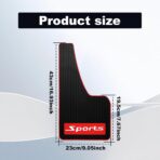 4 pcs Car Mud Flaps Universal Rubber Mudguard - Soft Material Automotive Fender - Splash Guards Rubber mud Guard Universal Pickup SUV - No Collision Universal 43cm23cm0.5cm - Image 2