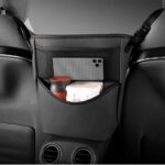 Tumecos Car Handbag Holder Between Seats, Multifunctional Car organizer for Center Armrest Box,Car Storage Bag Pocket Handbag Purse Holder for Storage, Large capacity, wear resistant(Black)