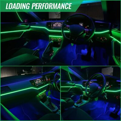 Acrylic Ambient Lighting Car Interior,55.1 inches Dream Color Acrylic Led Strips with USB Hub, APP Fiber Optic Emotion Glow Lights for Car Y 3 S X, Neon Ambient Lighting Kit Dashboard Decorations - Image 9