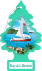 Little Trees Cardboard Hanging Car, Home & Office Air Freshener, Bayside Breeze (Pack of 12) - Image 3
