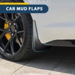 4PCS Car Mud Flaps, Mud Guard, No Drilling No Tape Mudflaps All Weather Protector Mudguards, Front and Rear Side Splash Guards Vehicle Sediment Protection Auto Accessories Universal for Cars - Image 3