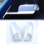Quality Accessories Triple Chrome Plated Half Tow-Mirror Covers Compatible with 2009-2017 RAM 2500/3500 with Signal Cut