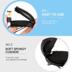 Frienda 5 Pcs Auto Car Vehicle Sun Visor Clip Holder Sunglasses Holder for Eyeglasses Mount Ticket Card Clip for Car Accessories (Black,Gray,Silver) - Image 4