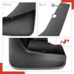 A-Premium Set of 4PCS Mud Flaps Splash Guards Mudguard Mudflap with Hardware Kits Accessory Compatible with Jeep Grand Cherokee (WK2), 2011-2022, Sport Utility, Black Color, Front LH RH and Rear LH RH - Image 7