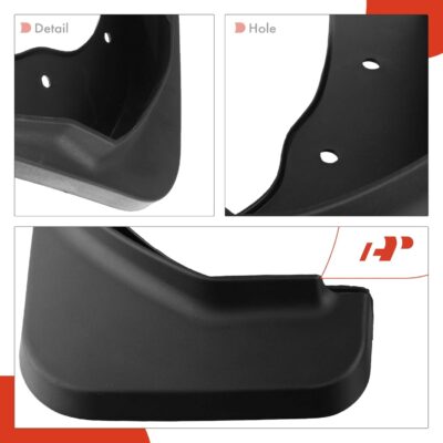 A-Premium Set of 4PCS Mud Flaps Splash Guards Mudguards Mudflaps with Hardware Kits Accessory Compatible with Ford Escape 2013-2019, (w/o Fender Flares), Black Color, Front LH RH and Rear LH RH - Image 7