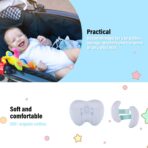 Upgraded 2 in 1 Baby Travel Pillow, Adjustable Banana Shape Baby Neck Head Support Piloow Stroller Insert Cushion for 4 Months Up Kids, Toddler, Blue - Image 7
