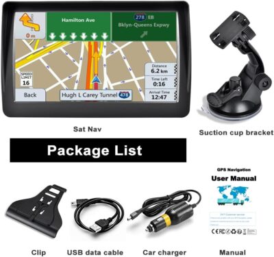 GPS Navigation for Car Truck - Navigation System 7 Inches Touchscreen Navigator with 2026 US/CA/MX Maps, Free Lifetime Updates for RV, Voice Guidance, Speed & Traffic Alerts, Custom Truck Routing - Image 9