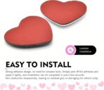 4PCS Heart Metal Car Emblem Stickers, Metal Chrome Waterproof Fade-resistant Vehicle Decals, Creative Fashionable Rear Love Badge Decoration, for Doors, Bumper, Rear License Plate (Silver) - Image 5