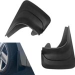 2 PCS Mud Flaps, Tire Rear Trim, 8.27 x 12.6In Splash Guards Accessories, Universal Guards Auto Car (Black)