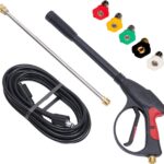 3000 PSI Pressure Washer Gun Power Washer Spray Gun Kit with Universal M22 Connector and 5 Quick Connect nozzles for Generac Briggs Craftsman