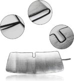 Front Windshield Sunshade - JeCar for 4runner Sunshade Car Sun Shade Heat Shield Custom-fit Sunshade Sun Visor Mat for 2017 2018 2019 2020 2021 2022 2023 2024 Toyota 4runner SUV - Image 8