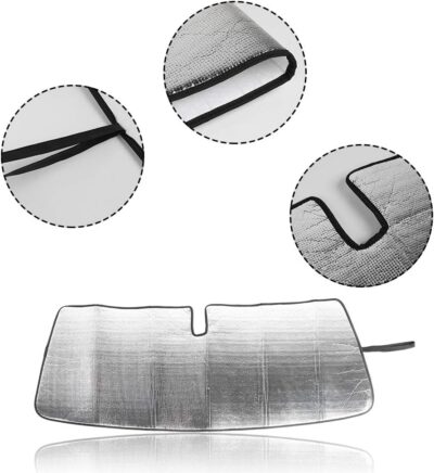 Front Windshield Sunshade - JeCar for 4runner Sunshade Car Sun Shade Heat Shield Custom-fit Sunshade Sun Visor Mat for 2017 2018 2019 2020 2021 2022 2023 2024 Toyota 4runner SUV - Image 8