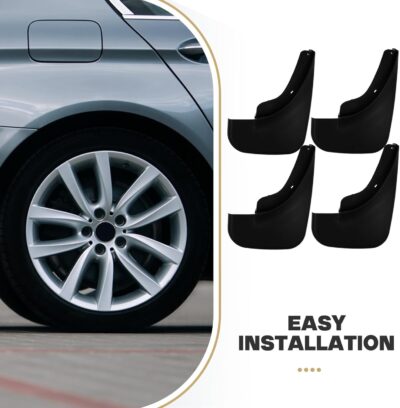 4pcs Car Mud Flaps and Tire Splash Guards Soft Rubber Wheel Mudguards Compatible with 2003 for Exterior Protection - Image 4