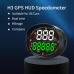 H3 Heads Up Display for Car Smart Speedometer HUD with Speed, Time, Direction Trip Distance, Overspeed/Fatigue Alert KM/H/MPH Switch. - Image 2