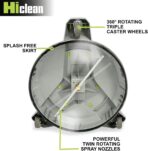 Hiclean 15" Pressure Washer Surface Cleaner with Wheels 3400 PSI Max, Surface Cleaner for Power Washer Attachment for Concrete, Patio, Sidewalk, and Driveways - Image 4