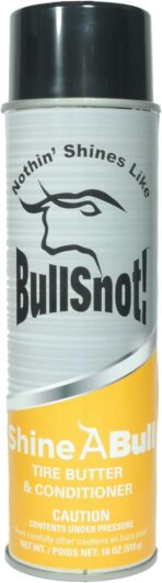 ShineABull Instant Tire Butter & Trim Gloss Spray – Silicone-Free, UV Protection, Restores Shine & Moisture to Tires, Bumpers, Seals & More – Fast, Easy Application – Made in The USA