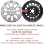 Auto Reflections Set of 4 16" Bolt-On Wheel Covers for 2016-2017 Hyundai Elantra - Silver - Image 4