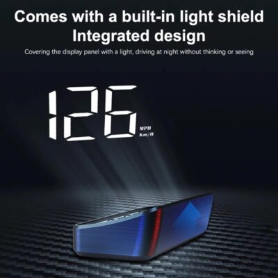 Car Speedometer KM/H GPS Head Up Display Digital Speed Meter Windshield Projector for Vehicles Auto Electronics Accessories Multi Functional LCD Display - Image 3