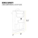 Carhartt Front Seat Car Organizer, Passenger Seat Storage & Organization for Books, Files, Folders, Laptop & More, Black - Image 4