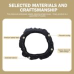 Car Steering Wheel Cover, Microfiber Leather Steering Wheel Cover，Anti-Slip Breathable Steering Wheel Protector，15 inch Universal for SUV, Truck, Van (Black&Red) - Image 5