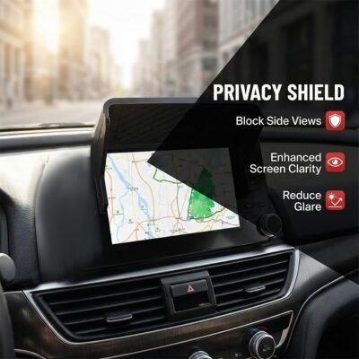 Craedli Car Navigation GPS Sunshade Hood, Adjustable Car Display Screen Sun Shade Visor for Safety Driving, Universal Auto Interior Dashboard Anti-Glare Cover Shield for Cars, Trucks, SUVs(6.3-10.2IN) - Image 3