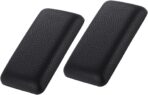 Bibabala Car Armrest Cushion, 2 Pcs Car Knee Leg Elbow Cushion, Removable Soft Leather Pad, Universal Car Comfort Accessories for Arm Foot Knee Pain Relief(Black Leather)