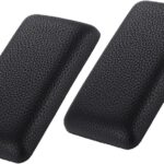 Bibabala Car Armrest Cushion, 2 Pcs Car Knee Leg Elbow Cushion, Removable Soft Leather Pad, Universal Car Comfort Accessories for Arm Foot Knee Pain Relief(Black Leather)