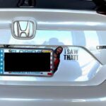 I Saw That, Jesus Funny Car Sticker, 3-7 inches - Funny Car Sticker, Bumper Decal (7in)