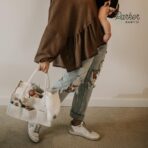 Parker Baby Diaper Caddy - Nursery Storage Bin and Car Organizer for Diapers and Baby Wipes - White, Large - Image 9