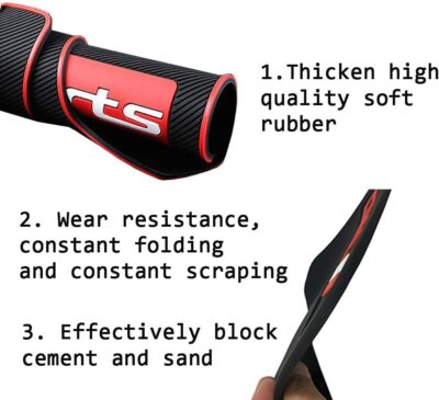 Universal Car Mud Flaps Rubber Mudguard Splash Guards Rubber Mudguard for Universal Sports Mud Flaps Guards Splash Front Or Rear Guards (Sports) - Image 5