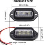 4 PACK License Plate Light, 12V 6-SMD LED License Plate Lamp Taillight for Truck SUV Trailer Van, Step Courtesy Lights, Dome/Cargo Lights - Image 2