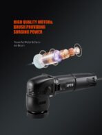 SPTA Mini Orbital Polisher - 3 Inch 10mm/780W Variable Speed Dual Action With Polishing Pads, Sanding Discs, Pad Conditioning Brush - Image 4