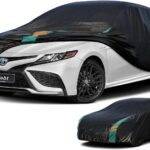 Car Cover Waterproof All Weather for Automobiles, Outdoor Full Exterior Covers for Sedans (Length: 186"-193") Rain Winter Sun Protection. Universal Fit for Toyota Camry, Honda Accord, etc.