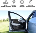 Mandark Car Window Armrest Storage Box, Leather Vehicle Side Door Organizer with Multiple Pockets, Comfortable Automotive Arm Elbow Rest Pad Bag Accessories, Universal for Most Cars (Black) - Image 3