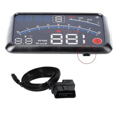 5.5-Inch HD OBD II, Car GPS HUD with Speed Warning, Fuel Consumption and Temperature Monitoring - Image 6