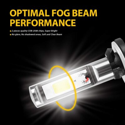 AUXLIGHT 881 889 886 894 862 896 898 LED Fog Light Bulbs 6000K Xenon White, Super Bright High Power COB Chips LED Fog Daytime Running Lights DRL Bulbs Replacement for Cars, Trucks (Pack of 2) - Image 5