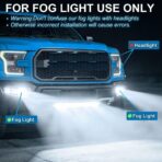 Marsauto M1S 9005/HB3 H11/H9/H8 Bulbs Combo, 900% 80000LM Brighter 9005 H11 Lights, 6000K Cool White HB3 H8 Bulbs fog, 3-Mins Plug and Play, IP68, Pack of 4 - Image 9