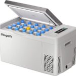 BougeRV 12 Volt Refrigerator 12V Car Fridge 23 Quart Portable Freezer Compressor Cooler 12/24V DC 110~240 Volt AC for Truck Van RV Camper SUV Travel Camping Road Trips Tailgating -7℉~50℉