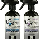 The Stink Solution Smoke Odor Eliminator Spray for Home, Car, Clothes, Hands, Hair, Wall & More Completely Neutralizes All Types of Smoke Odor Best Smoke Smell Remover Bamboo Teak 16oz & Sky Blue 16oz