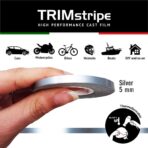4R Quattroerre.it 10465 Trim Stripes Adhesive Strips for Cars, Silver, 5 mm x 10 mt - Image 2